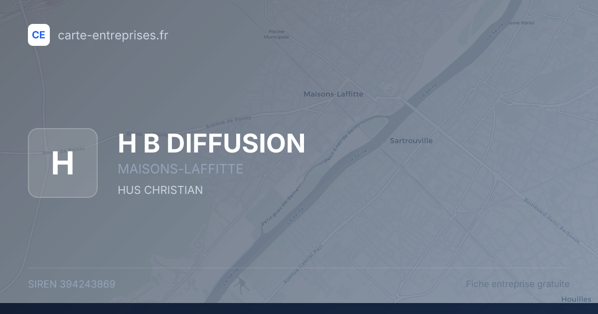 H B DIFFUSION — 394243869 — fiche entreprise