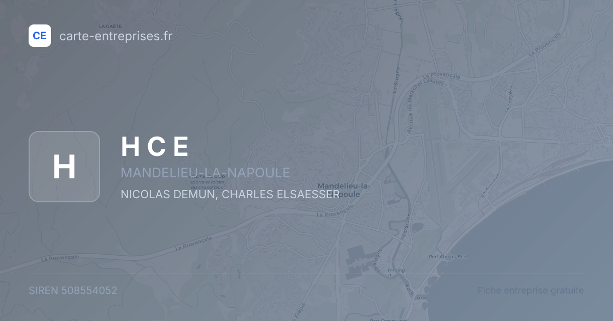 H C E — 508554052 — fiche entreprise