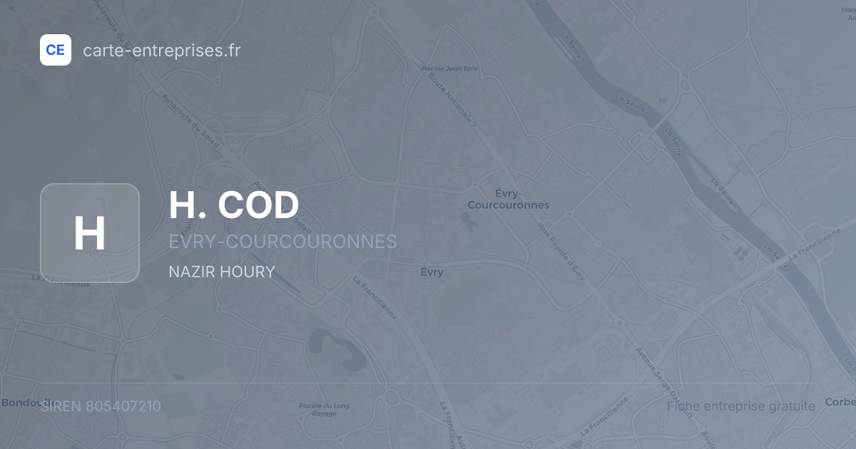 H. COD — 805407210 — fiche entreprise
