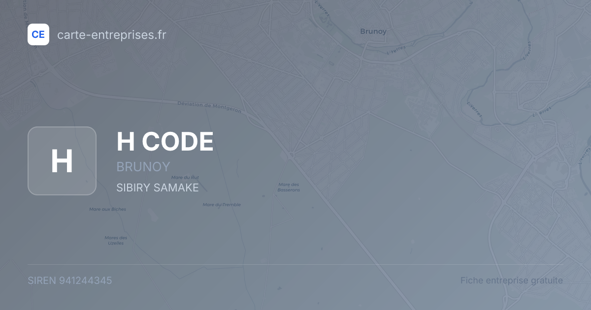 H CODE — 941244345 — fiche entreprise