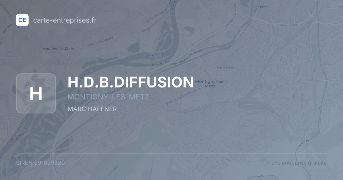 H.D.B.DIFFUSION — 391699329 — fiche entreprise