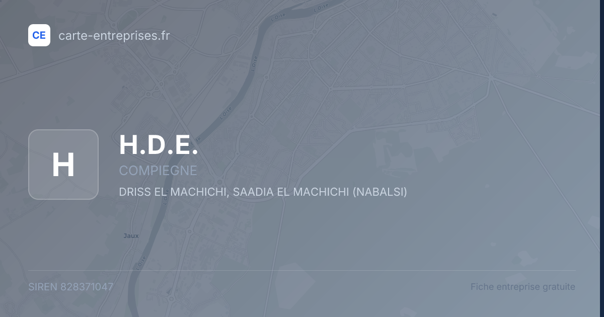 H.D.E. — 828371047 — fiche entreprise