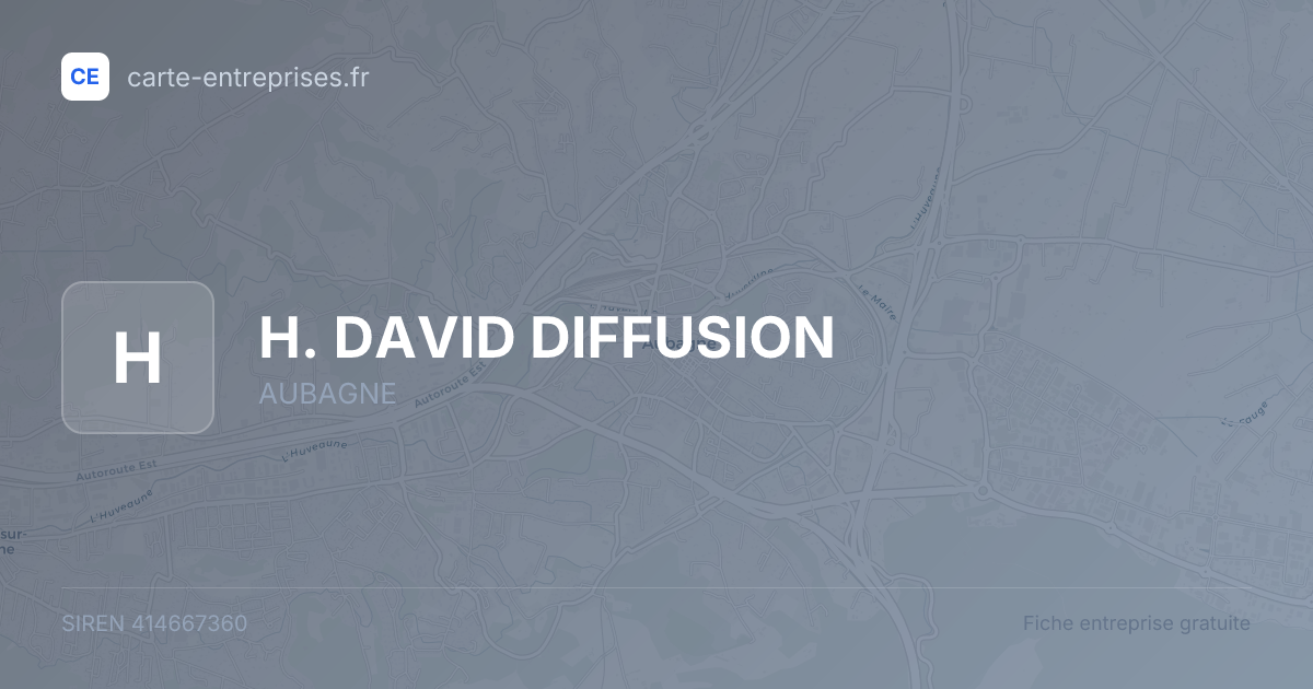 H. DAVID DIFFUSION — 414667360 — fiche entreprise