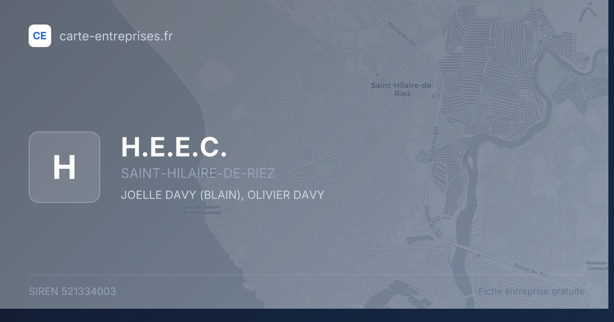 H.E.E.C. — 521334003 — fiche entreprise