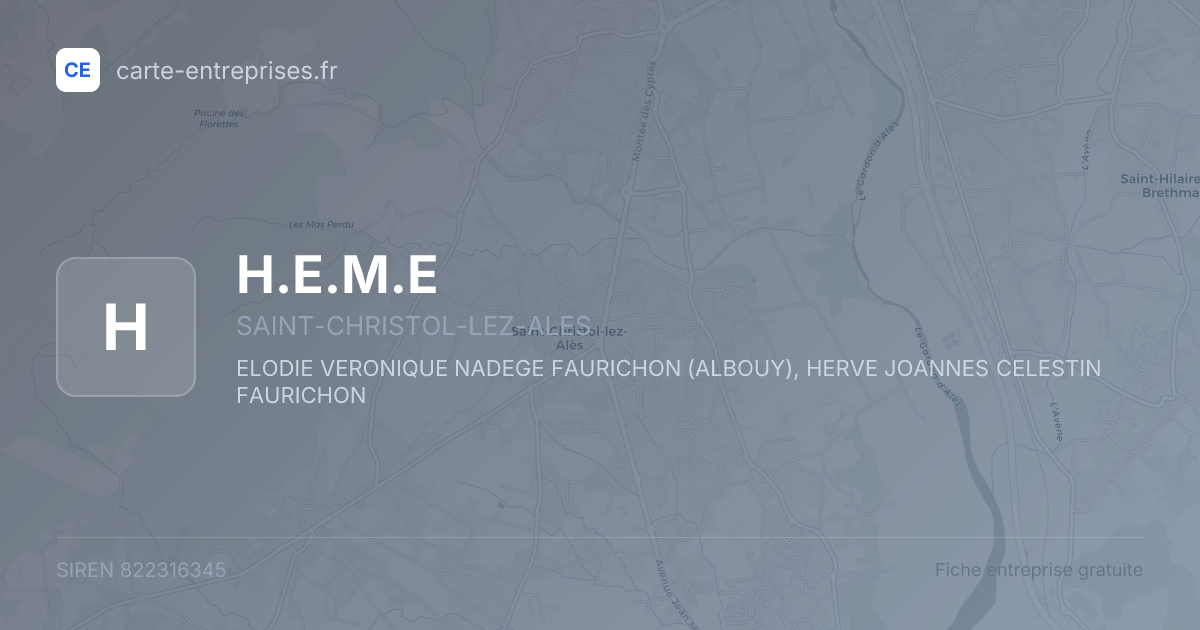 H.E.M.E — 822316345 — fiche entreprise