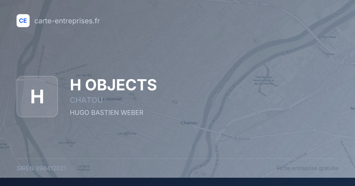 H OBJECTS — 994412021 — fiche entreprise