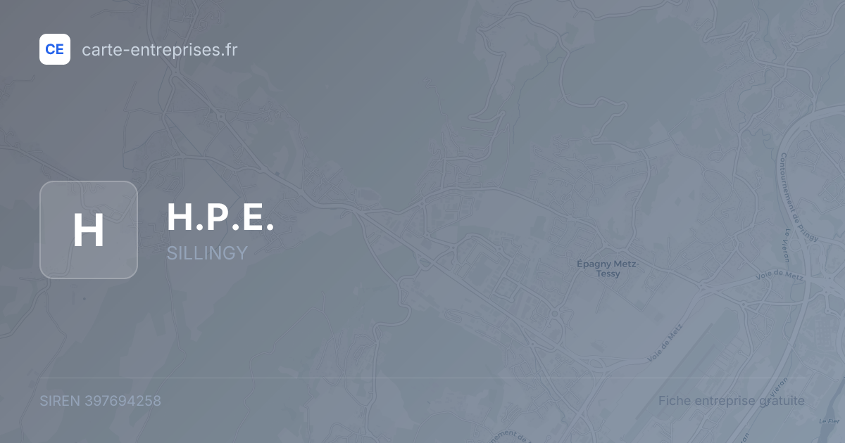 H.P.E. — 397694258 — fiche entreprise