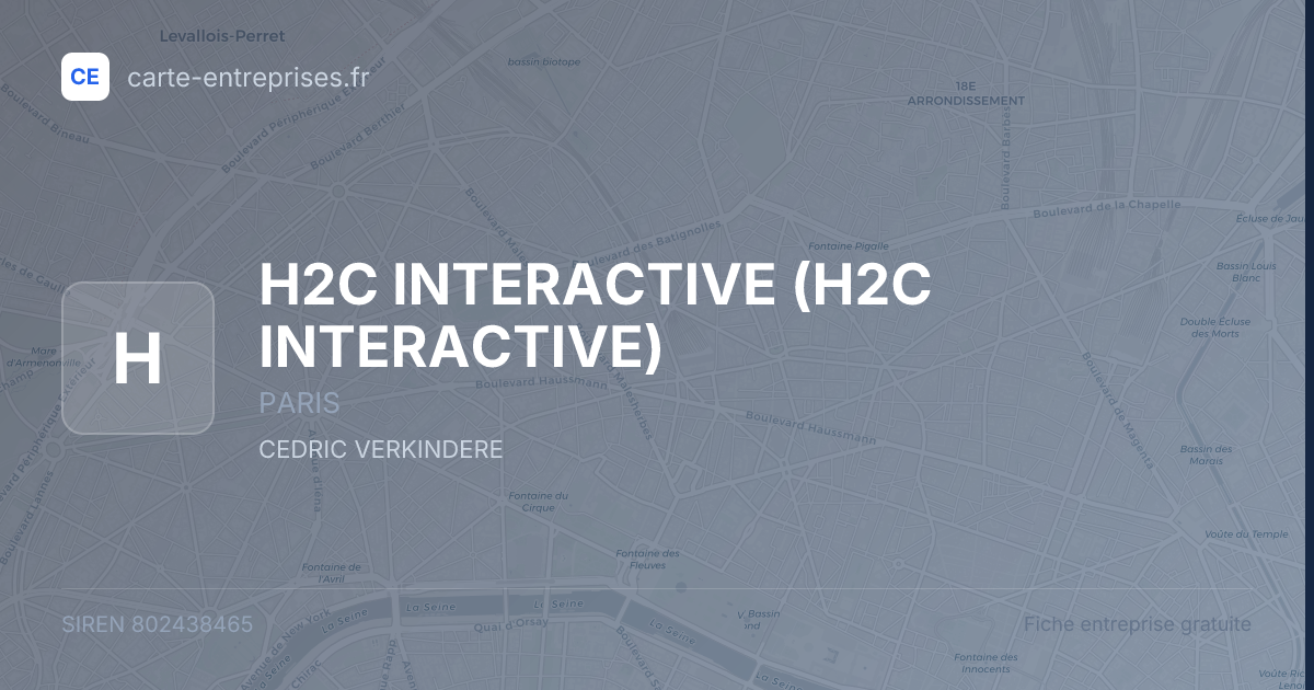 H2C INTERACTIVE — 802438465 — fiche entreprise
