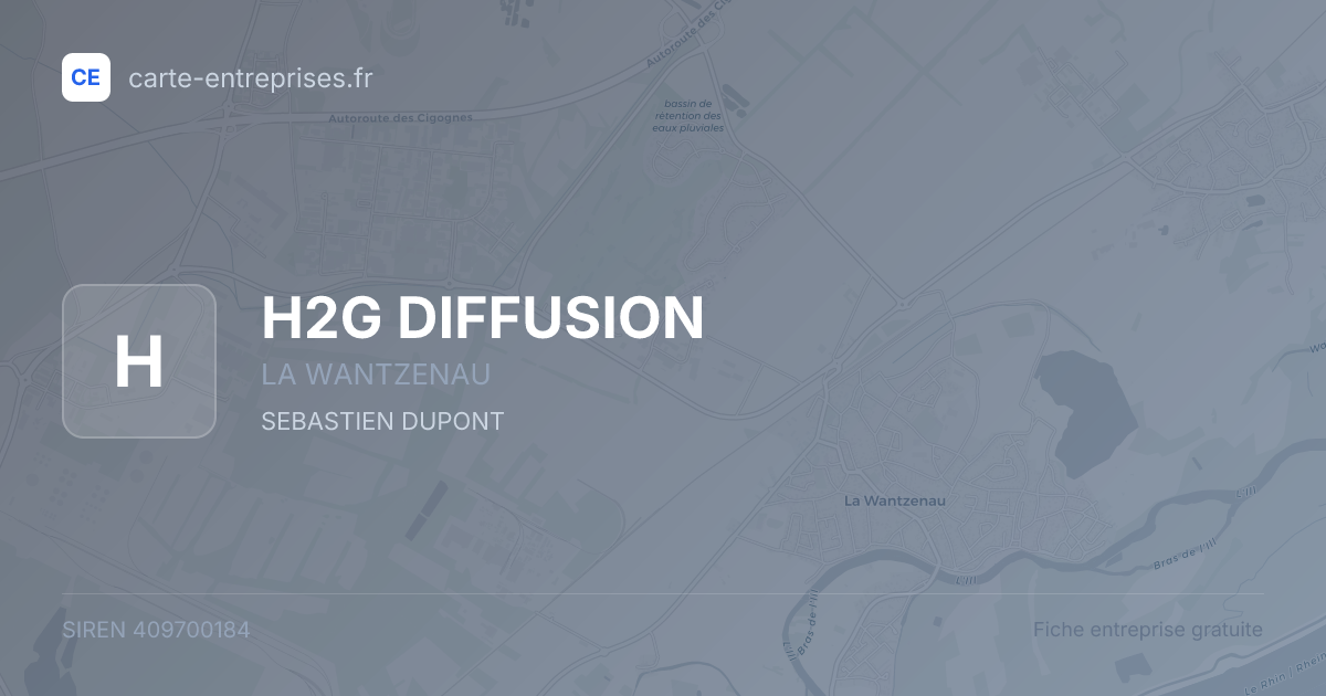 H2G DIFFUSION — 409700184 — fiche entreprise