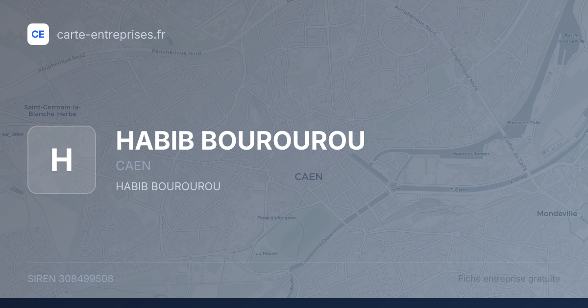 HABIB BOUROUROU — 308499508 — fiche entreprise