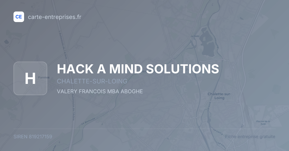 HACK A MIND SOLUTIONS — 819217159 — fiche entreprise