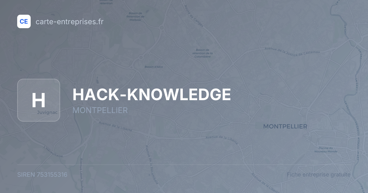 HACK-KNOWLEDGE — 753155316 — fiche entreprise