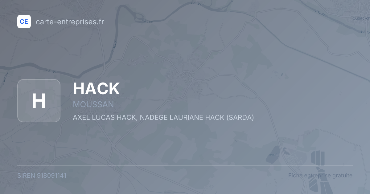 HACK — 918091141 — fiche entreprise
