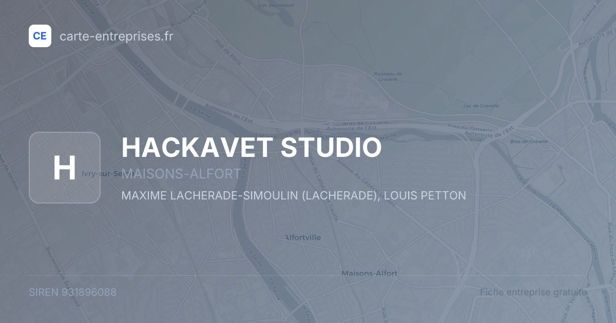 HACKAVET STUDIO — 931896088 — fiche entreprise