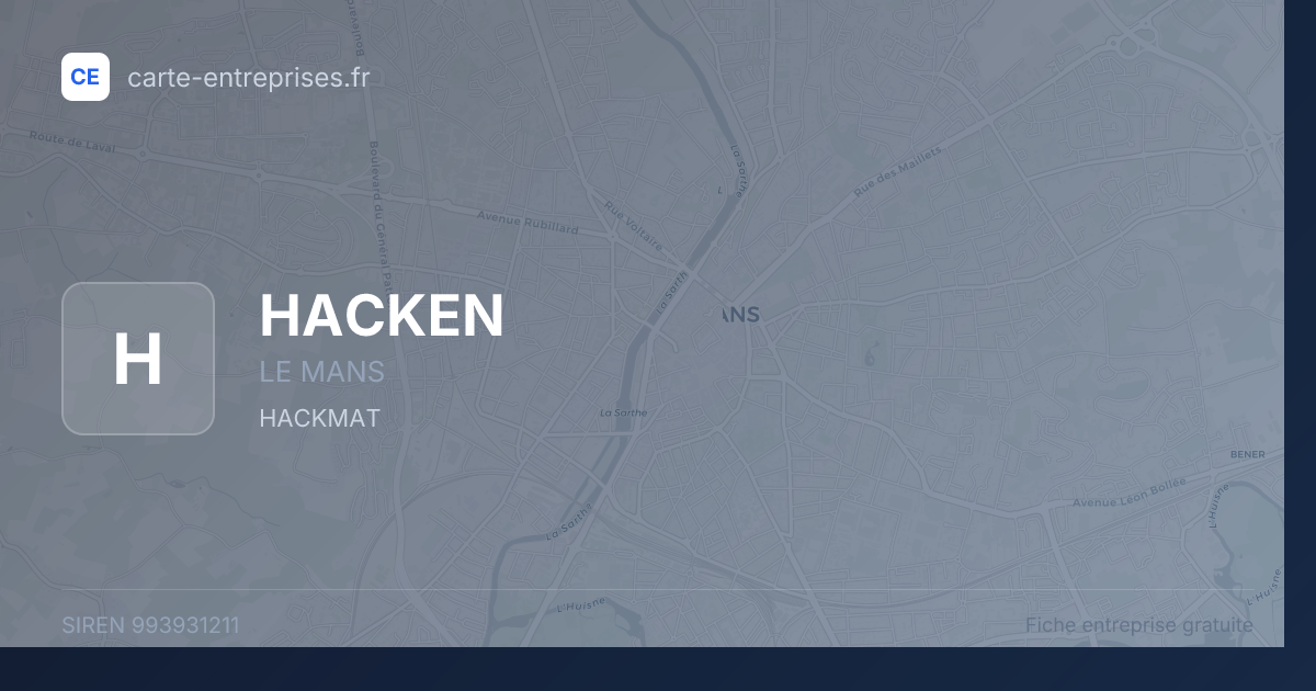 HACKEN — 993931211 — fiche entreprise