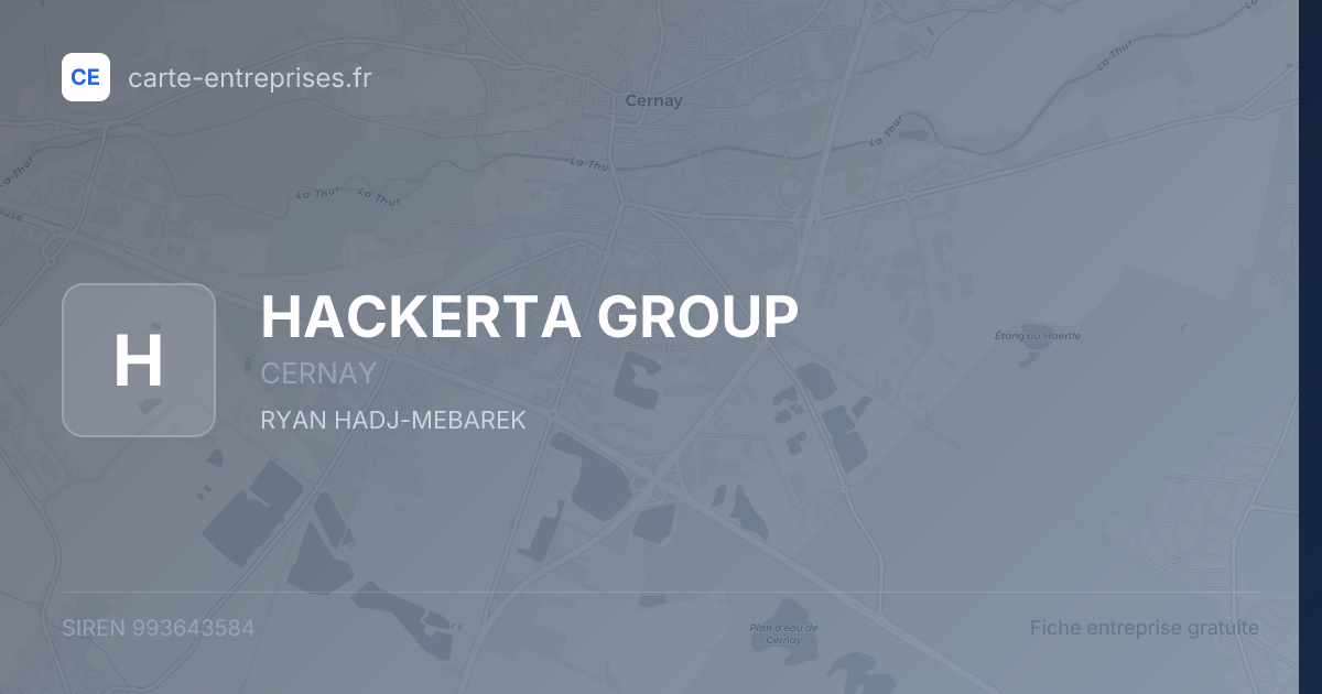 HACKERTA GROUP — 993643584 — fiche entreprise