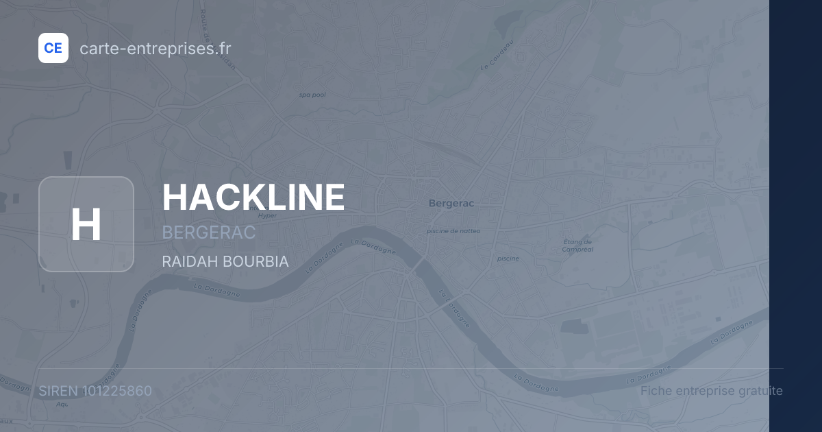 HACKLINE — 101225860 — fiche entreprise