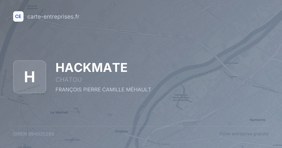 HACKMATE — 994935286 — fiche entreprise