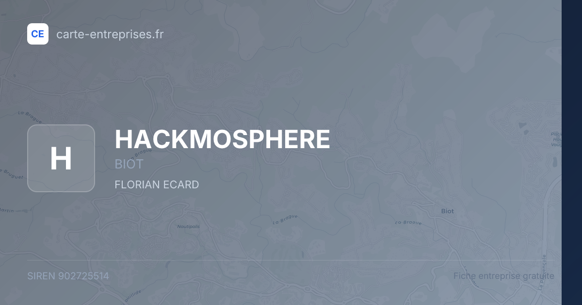 HACKMOSPHERE — 902725514 — fiche entreprise