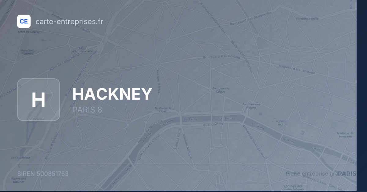 HACKNEY — 500851753 — fiche entreprise