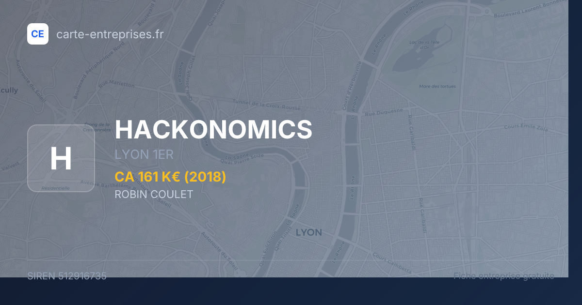 HACKONOMICS — 512916735 — fiche entreprise