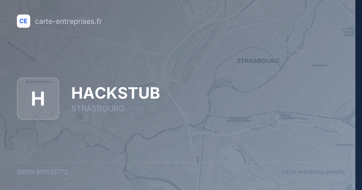 HACKSTUB — 810535773 — fiche entreprise