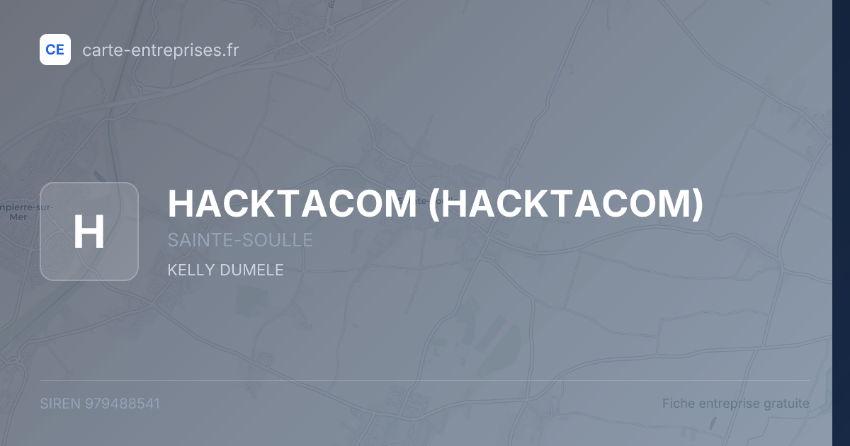 HACKTACOM — 979488541 — fiche entreprise