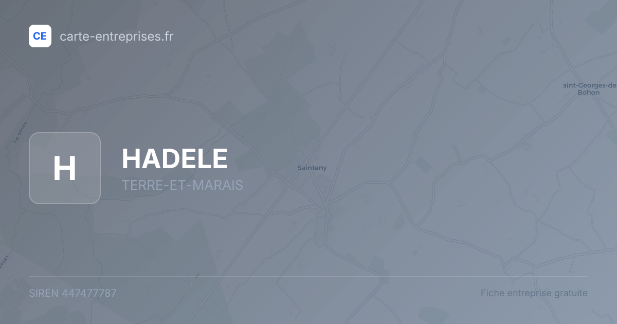 HADELE — 447477787 — fiche entreprise