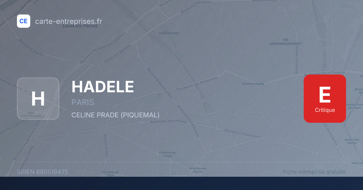 HADELE — 880519475 — fiche entreprise