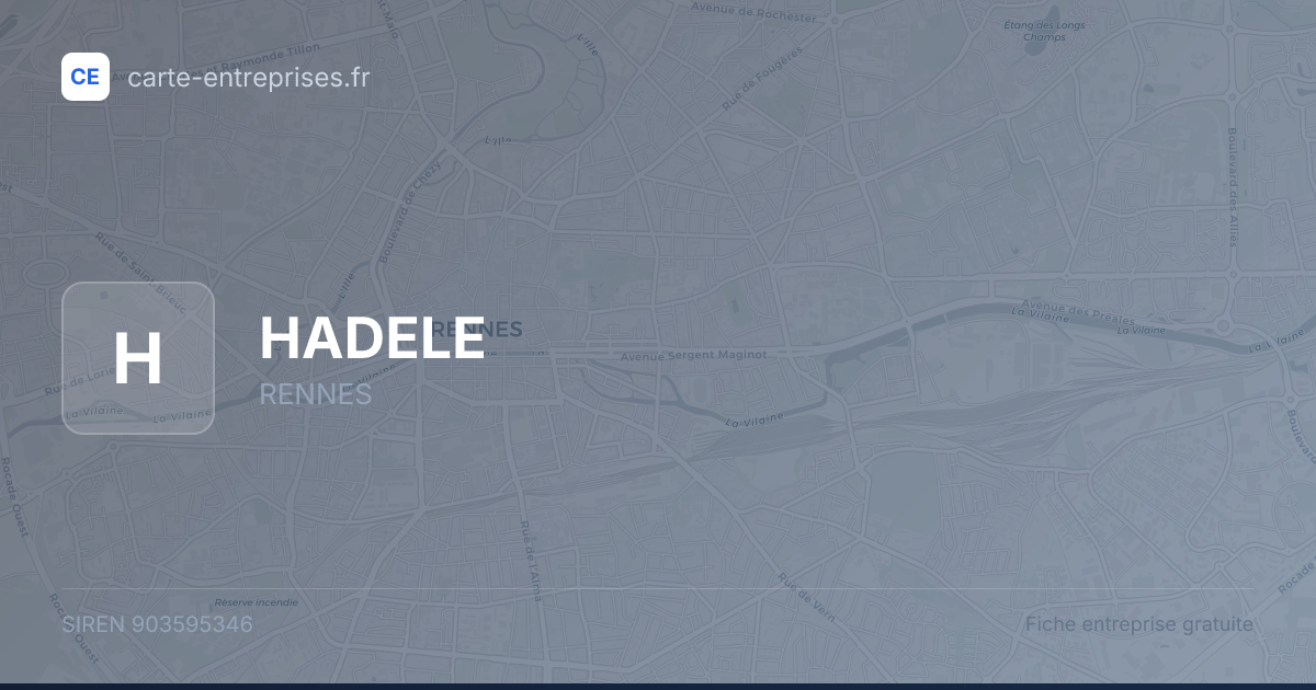 HADELE — 903595346 — fiche entreprise