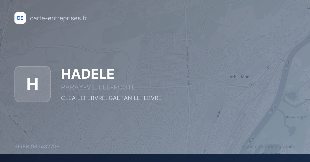 HADELE — 989482708 — fiche entreprise