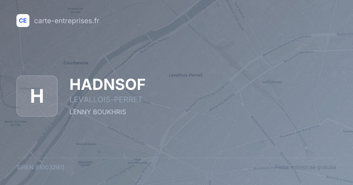 HADNSOF — 910032911 — fiche entreprise