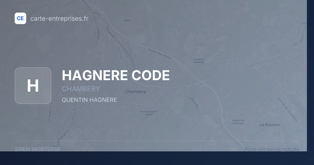 HAGNERE CODE — 993672856 — fiche entreprise