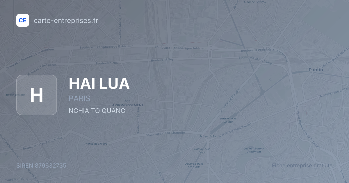 HAI LUA — 879632735 — fiche entreprise