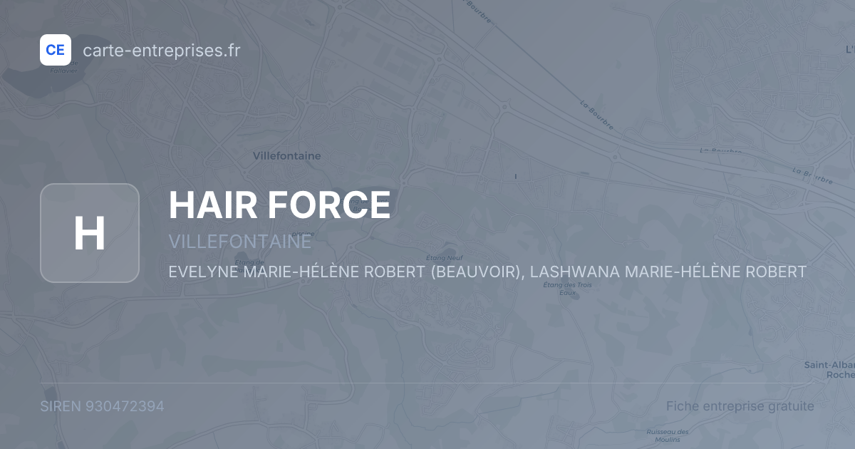 HAIR FORCE — 930472394 — fiche entreprise