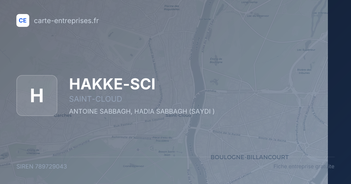 HAKKE-SCI — 789729043 — fiche entreprise