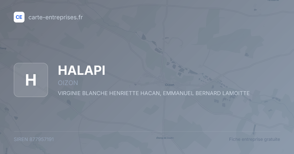 HALAPI — 877957191 — fiche entreprise
