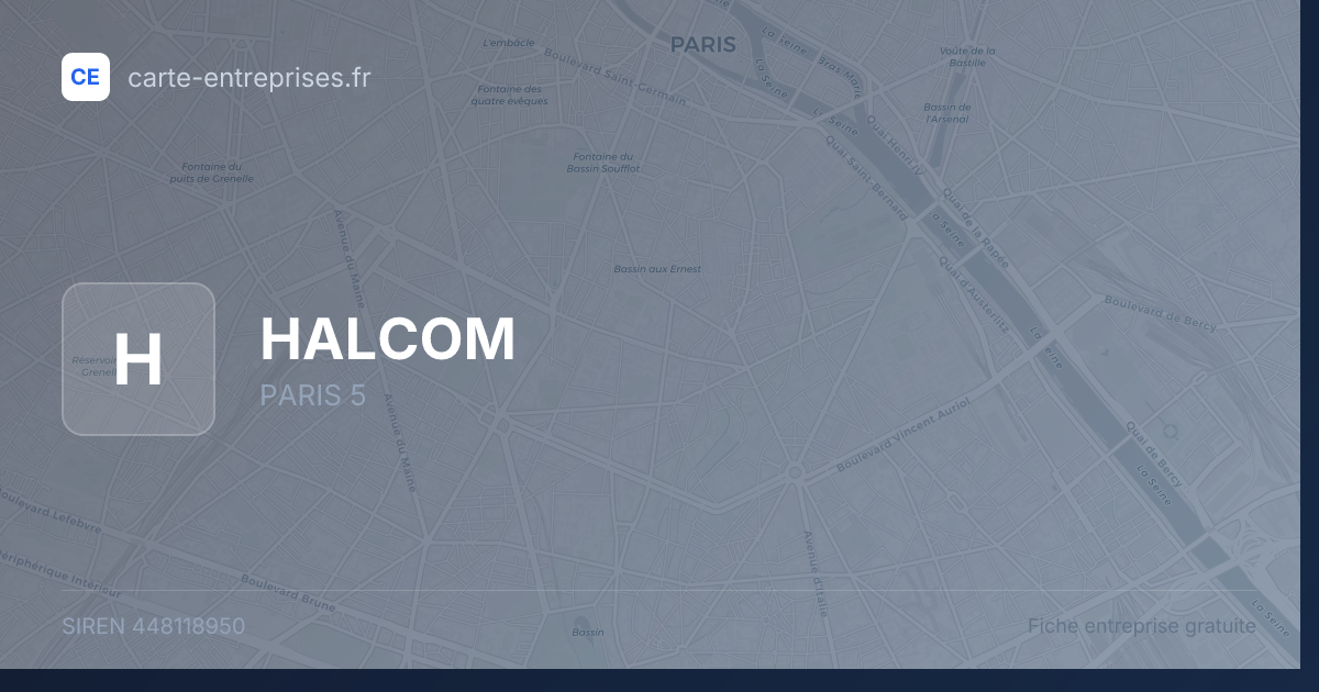 HALCOM — 448118950 — fiche entreprise