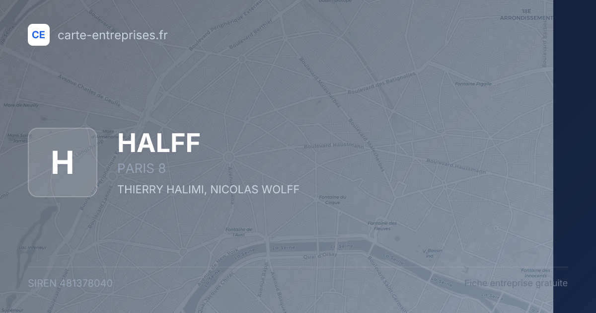 HALFF — 481378040 — fiche entreprise