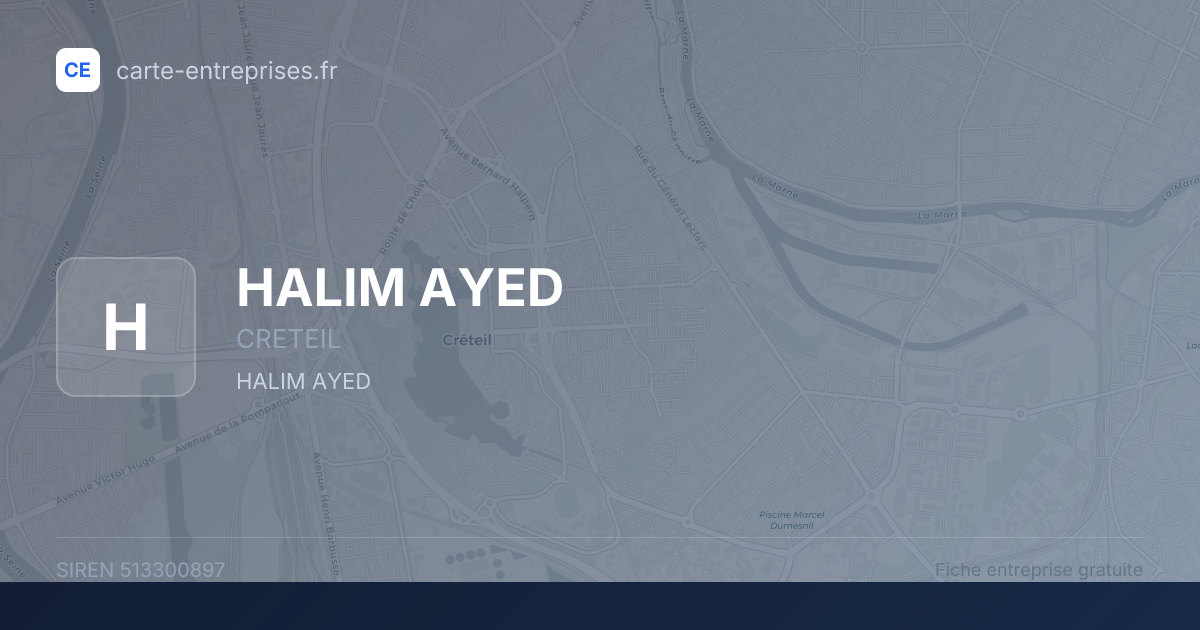 HALIM AYED — 513300897 — fiche entreprise