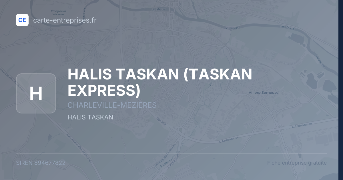 HALIS TASKAN (TASKAN EXPRESS) — 894677822 — fiche entreprise