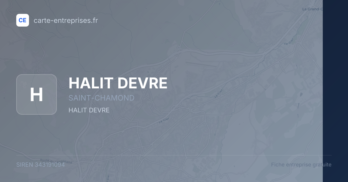 HALIT DEVRE — 343191094 — fiche entreprise