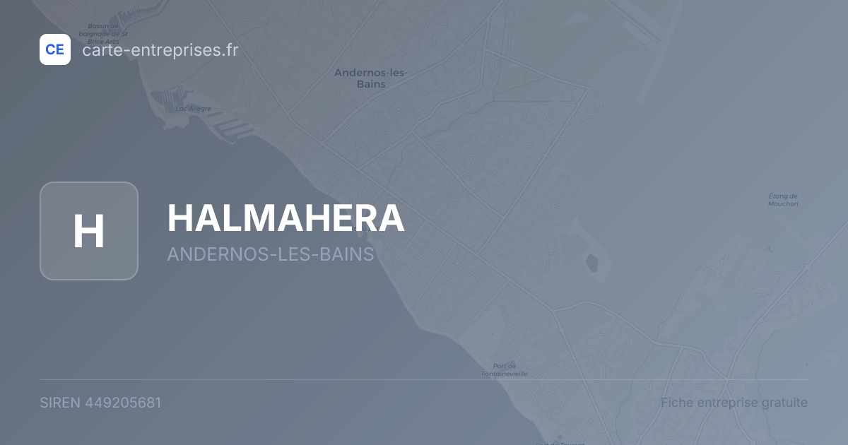 HALMAHERA — 449205681 — fiche entreprise