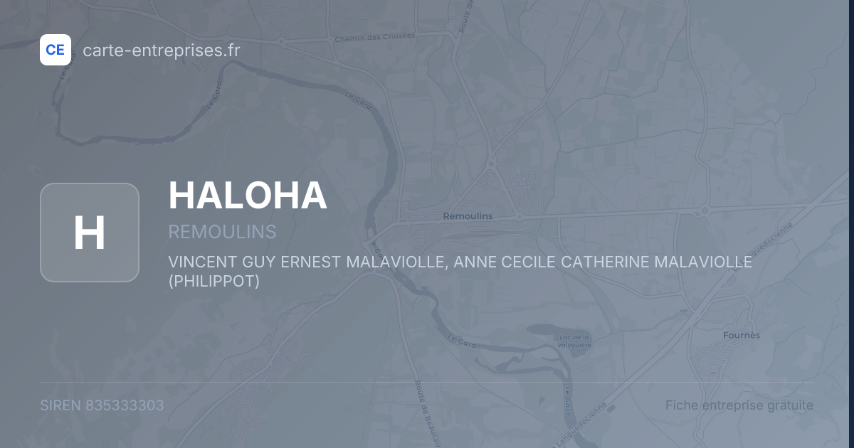 HALOHA — 835333303 — fiche entreprise
