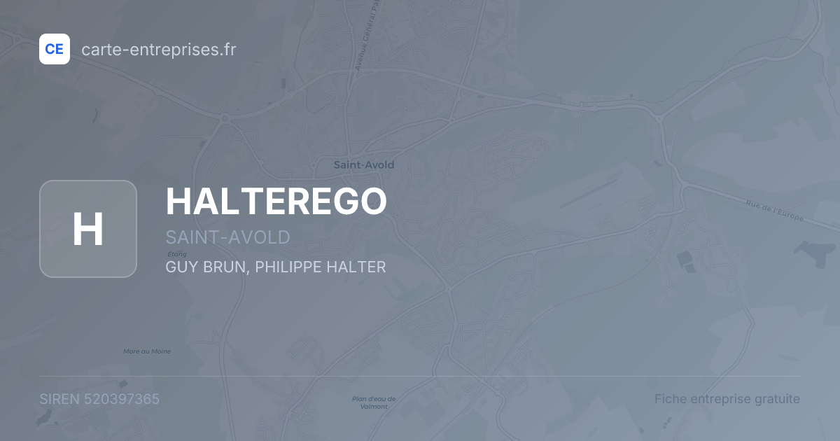 HALTEREGO — 520397365 — fiche entreprise