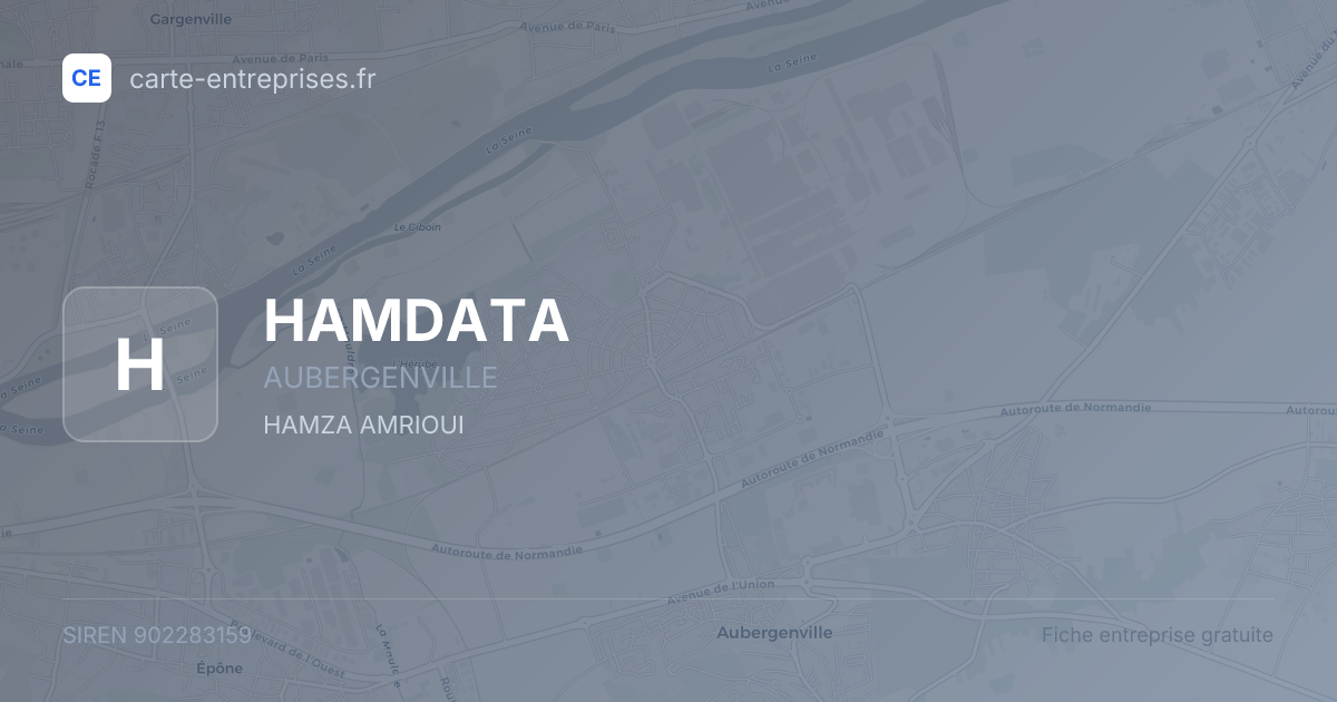 HAMDATA — 902283159 — fiche entreprise