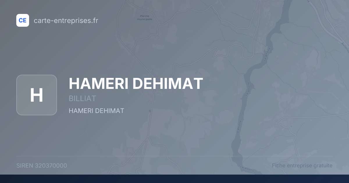 HAMERI DEHIMAT — 320370000 — fiche entreprise