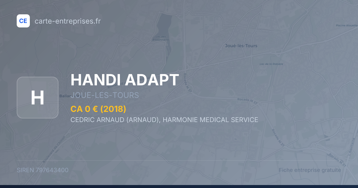 HANDI ADAPT — 797643400 — fiche entreprise