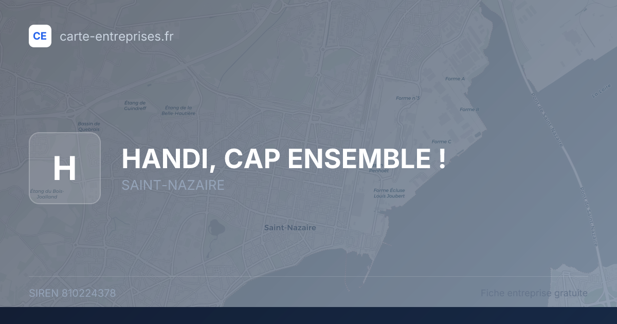 HANDI, CAP ENSEMBLE ! — 810224378 — fiche entreprise