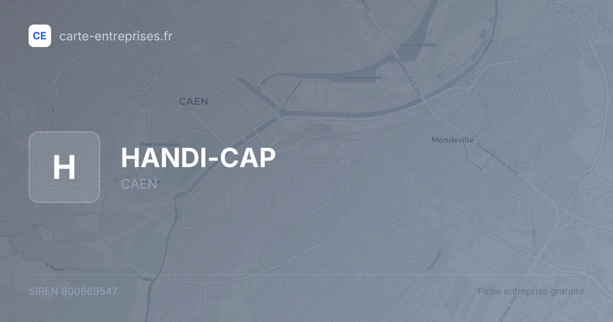 HANDI-CAP — 800869547 — fiche entreprise